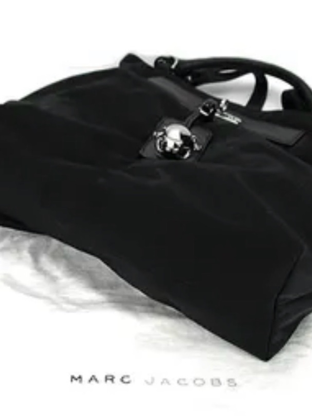 Marc Jacobs Black Tote with Silver Hardware
